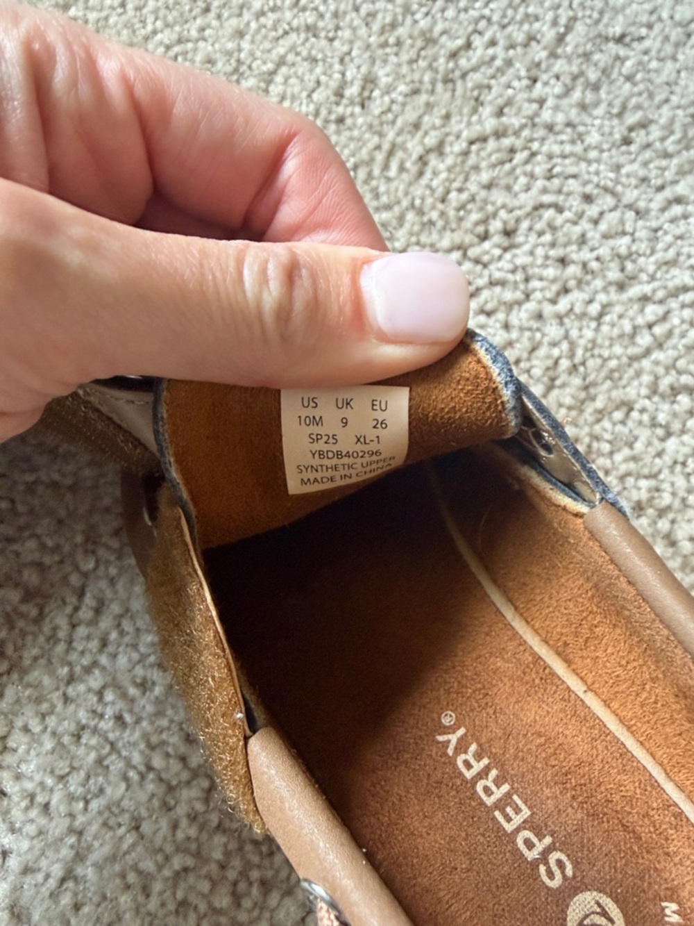 Sperry Tan Leather Boat Shoes - Picture 5 of 5